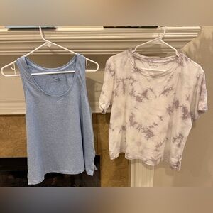 Two Athleta Workout Tops